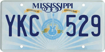 MS license plate YKC529