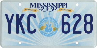 MS license plate YKC628