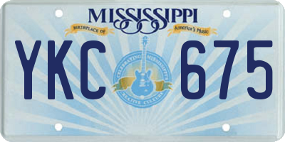 MS license plate YKC675