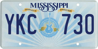 MS license plate YKC730