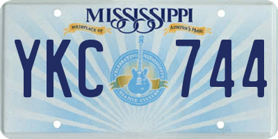 MS license plate YKC744