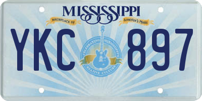 MS license plate YKC897