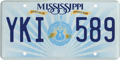 MS license plate YKI589