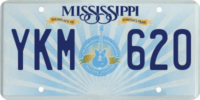 MS license plate YKM620