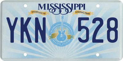MS license plate YKN528