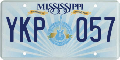 MS license plate YKP057
