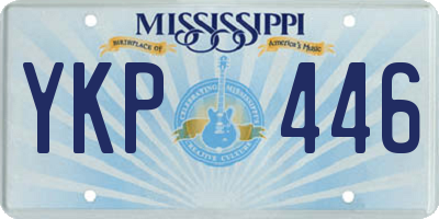 MS license plate YKP446