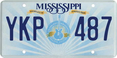 MS license plate YKP487