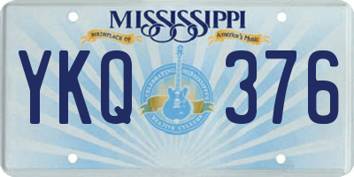 MS license plate YKQ376