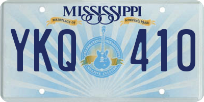 MS license plate YKQ410