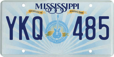 MS license plate YKQ485