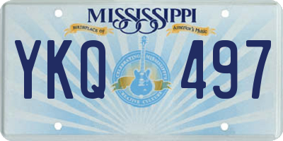 MS license plate YKQ497