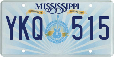 MS license plate YKQ515