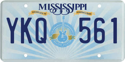 MS license plate YKQ561