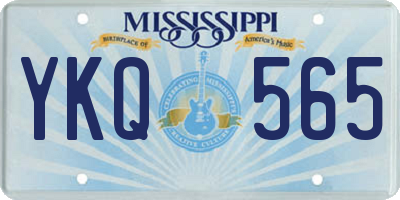 MS license plate YKQ565