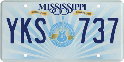 MS license plate YKS737