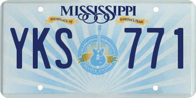 MS license plate YKS771
