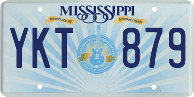 MS license plate YKT879