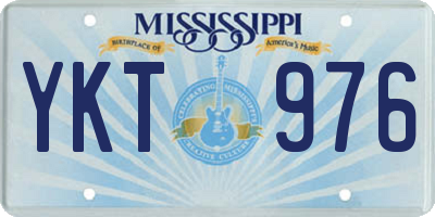 MS license plate YKT976