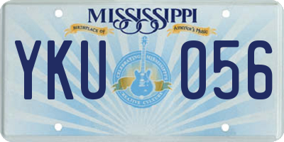 MS license plate YKU056