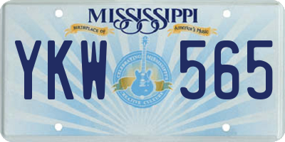 MS license plate YKW565