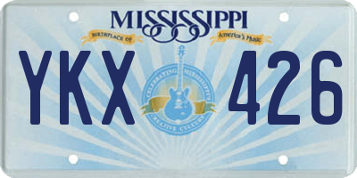 MS license plate YKX426