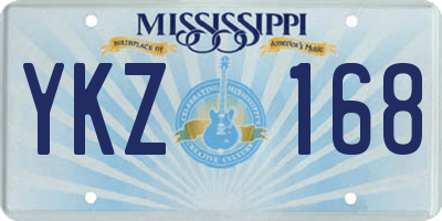 MS license plate YKZ168