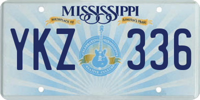 MS license plate YKZ336