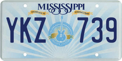 MS license plate YKZ739
