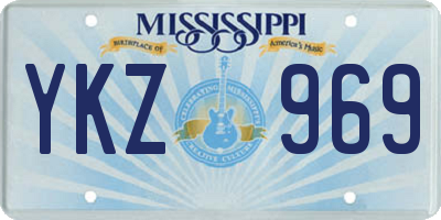 MS license plate YKZ969