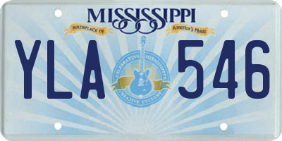 MS license plate YLA546