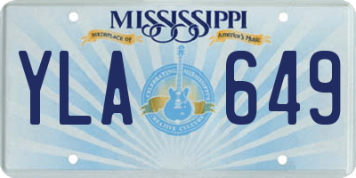 MS license plate YLA649