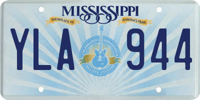 MS license plate YLA944