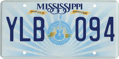 MS license plate YLB094