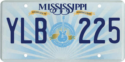 MS license plate YLB225