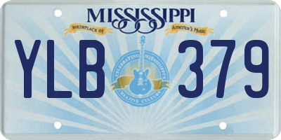 MS license plate YLB379