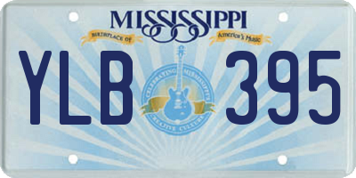 MS license plate YLB395