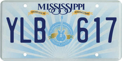 MS license plate YLB617