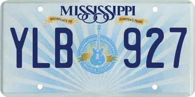 MS license plate YLB927
