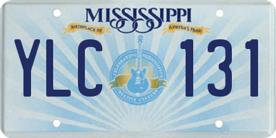 MS license plate YLC131
