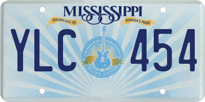 MS license plate YLC454