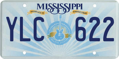 MS license plate YLC622
