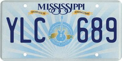 MS license plate YLC689