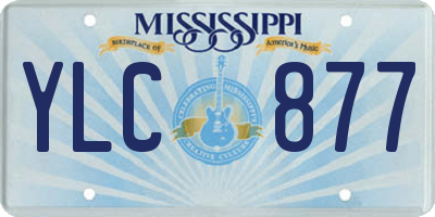 MS license plate YLC877