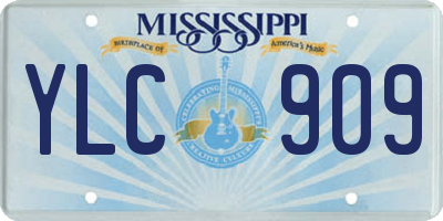 MS license plate YLC909