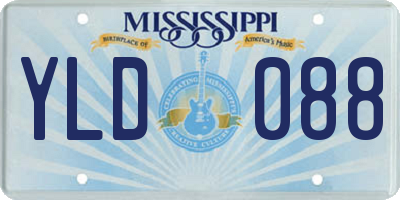 MS license plate YLD088