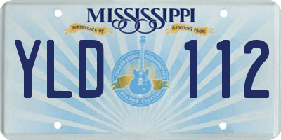 MS license plate YLD112