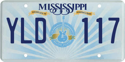 MS license plate YLD117