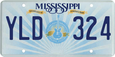 MS license plate YLD324