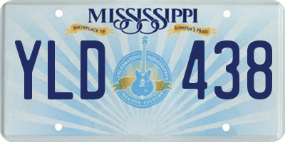 MS license plate YLD438